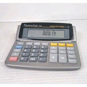 Calculated Industries 8305 KitchenCalc PRO Recipe Conversion Culinary Math Tool